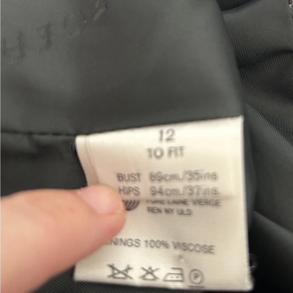 Vintage Jaeger 100% Wool Cropped Blazer Plaid Check Dark Academia Size M/L - Picture 6 of 10